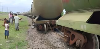 Goods Train Derailed