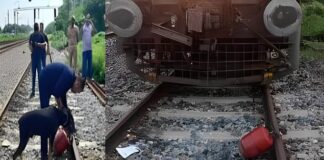 Kanpur Railway Track Cylinder