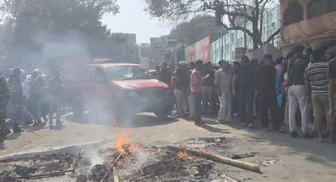 भागलपुर में आगजनी
