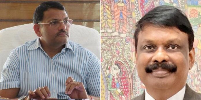 मुख्य सचिव अमृतलाल मीणा और अपर मुख्य सचिव डॉ. एस सिद्धार्थ (फाइल फोटो)