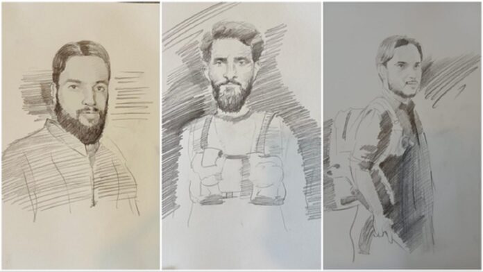 Pahalgam Attack Terrorist Sketch