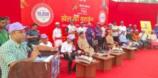 मशाल गौरव यात्रा रथ पहुंचा भागलपुर