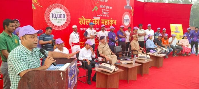 मशाल गौरव यात्रा रथ पहुंचा भागलपुर