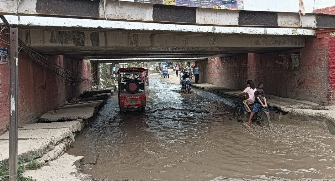 भोलानाथ अंडरपास में जलजमाव