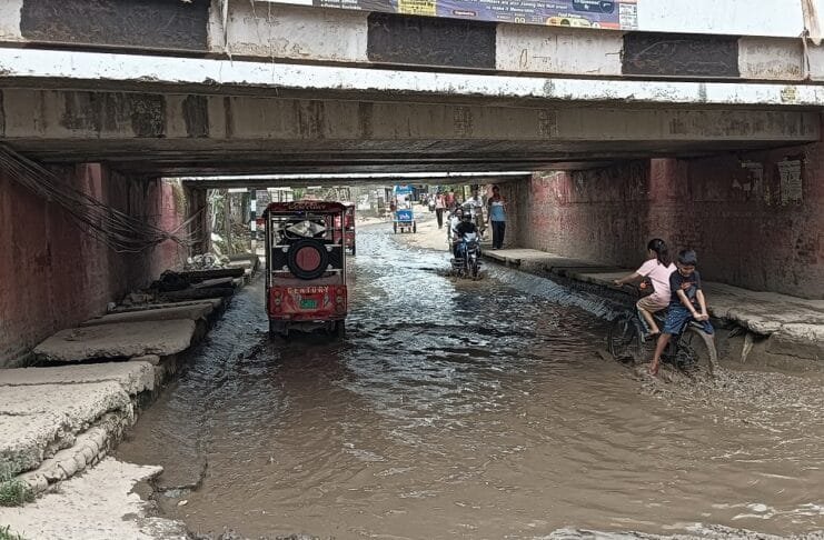 भोलानाथ अंडरपास में जलजमाव