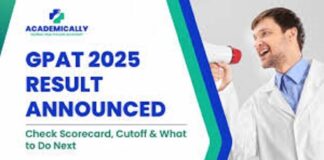 GPAT Result 2025 जारी; स्कोर कार्ड और मेरिट लिस्ट natboard.edu.in पर उपलब्ध, ऐसे करें चेक GPAT Result 2025 जारी
