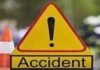 बाइक दुर्घटना में दंपति और बच्ची घायल