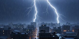 5 जिलों में वज्रपात का खतरा