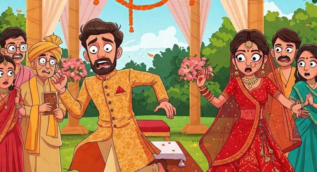 मंडप से भागा दूल्हा, सुबह लौटा