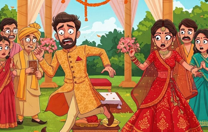 मंडप से भागा दूल्हा, सुबह लौटा