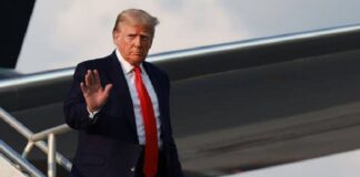 ट्रंप की मौजूदगी में नो-फ्लाई जोनन टूटा