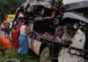 कांवरियों से भरी बस का एक्सीडेंट