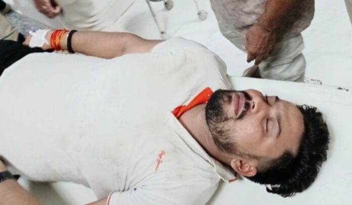 बिहार पुलिस एनकाउंटर में अपराधी घायल.