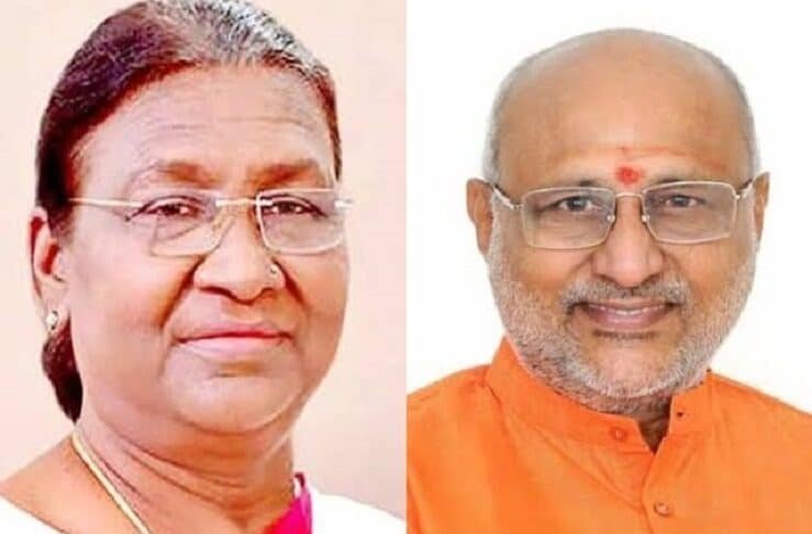 Draupadi Murmu and CP Radhakrishnan
