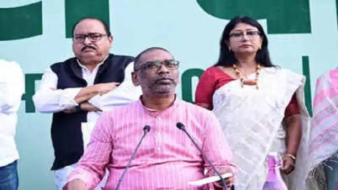 Hemant Soren In Voter Adhikar Yatra हेमंत सोरेन