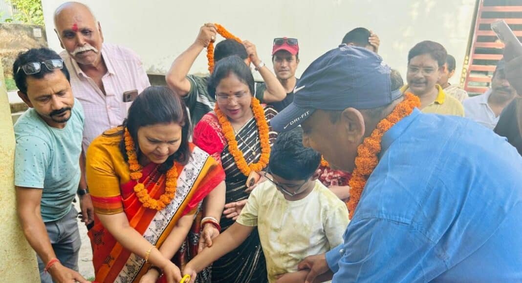 मेयर ने 2 वार्डों में किया शिलान्यास