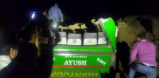 हिमाचल में बस पर गिरा पहाड़