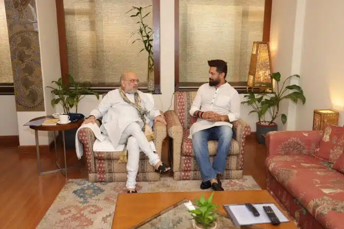 amit shah and chirag paswan NDA में मुख्यमंत्री पद को लेकर छिड़ी नई बहस