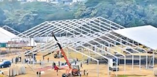 गांधी मैदान में शपथ ग्रहण की तैयारियां तेज