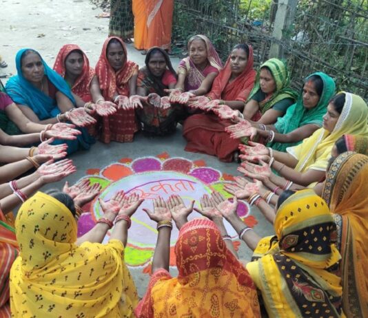 भागलपुर के सन्हौला में जीविका दीदियों की रैली