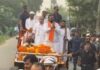 मोकामा में अनंत सिंह के समर्थन में रोड शो