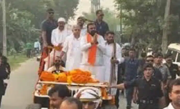 Bihar Election 2025 Road Show मोकामा में अनंत सिंह के समर्थन में रोड शो