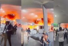 ब्राजील में COP30 के ब्लू जोन में भड़की आग.