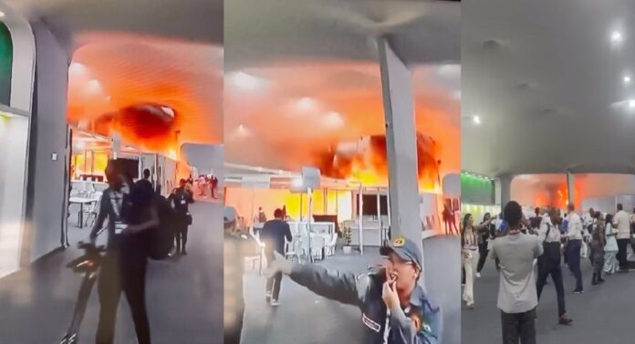 ब्राजील में COP30 के ब्लू जोन में भड़की आग.