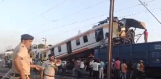 बिलासपुर में पैसेंजर ट्रेन मालगाड़ी से टकराई