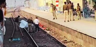 चुनार स्टेशन पर ट्रेन से कटे 6 यात्री