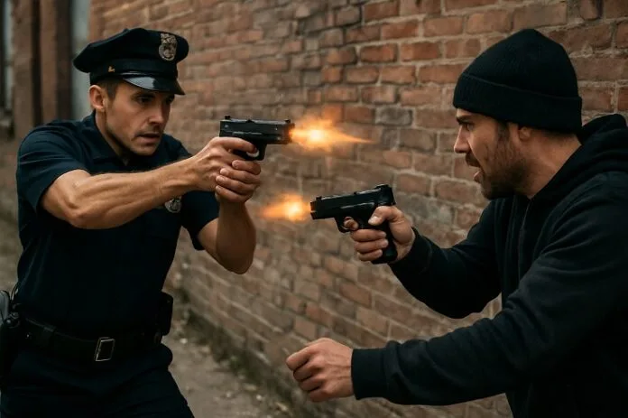 Police and criminals कटिहार में गोलीबारी का खौफ