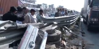 राजस्थान में ट्रॉली की टक्कर से सड़क पर तबाही