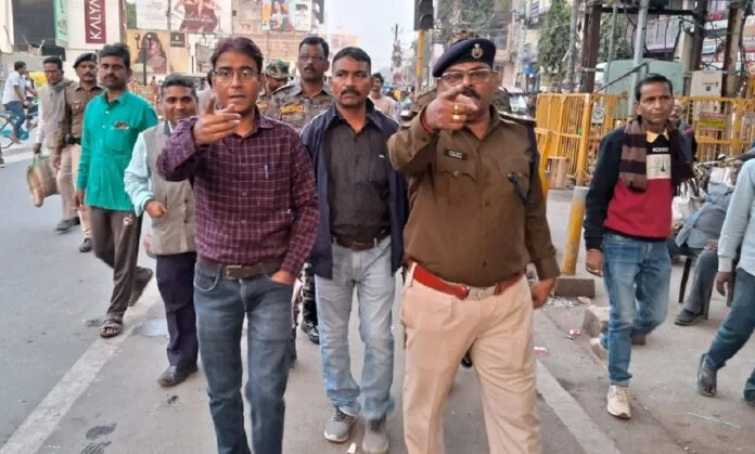 action against encroachment तिलका मांझी में सख्त कार्रवाई