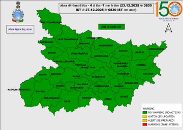 Bihar Weather Alert : बिहार में पारा गिरा, पटना-साउथ जिलों में शीतलहर और कोहरे का ऑरेंज अलर्ट जारी Bihar Weather Alert 2