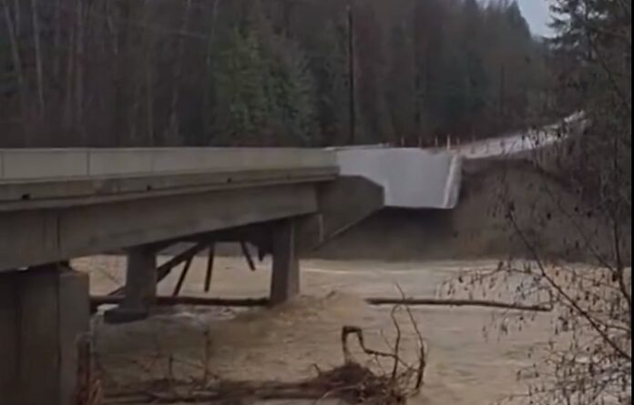 सेकेंडों में ढह गया पुल