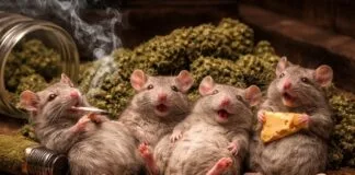 गांजा खा गए चूहे