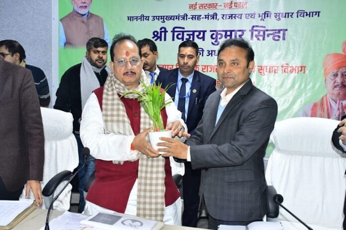 Deputy CM Vijay Kumar Sinha