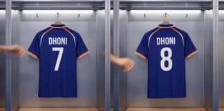 धोनी का बड़ा इशारा, नंबर 7 को अलविदा? जर्सी पर 8 देख फैंस हैरान धोनी