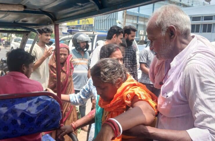 टोटो का चक्का खुला