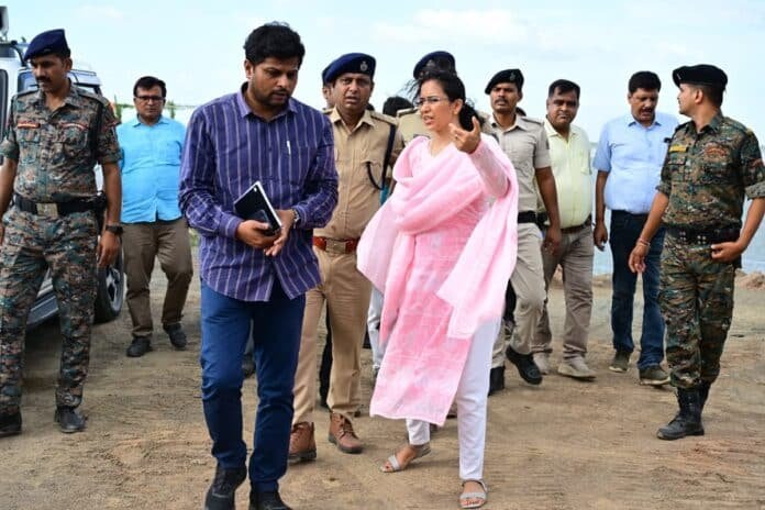 Bhagalpur DM Alankrita Pandey Inspects Shravani Mela Ghats