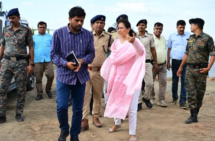 Bhagalpur DM Alankrita Pandey Inspects Shravani Mela Ghats