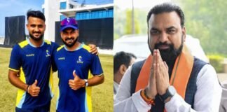 बिहार के दो क्रिकेटर बने DSP, ऑफर लेटर लेकर सीएम सम्राट चौधरी से लिया आशीर्वाद आकाश दीप और मुकेश कुमार