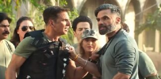 Welcome To The Jungle director Ahmed Khan with Akshay Kumar and Raveena Tandon