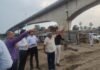 विक्रमशिला सेतु का निरीक्षण करते चेयरमैन