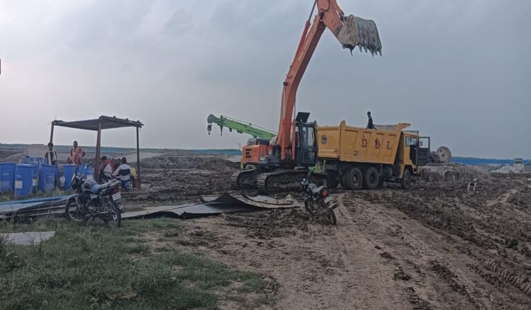 भागलपुर : मरीन ड्राइव निर्माण की दिशा में बड़ी शुरुआत, दियारा में बनने लगा कंस्ट्रक्शन प्लांट