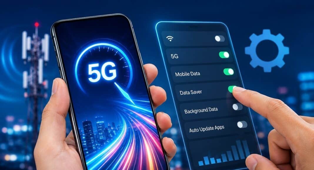 5G डेटा और बैटरी बचाने की सेटिंग