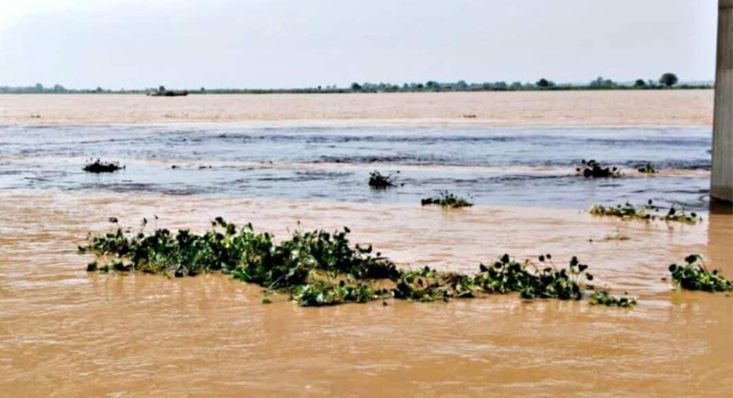 गंगा का बढ़ता जलस्तर भागलपुर