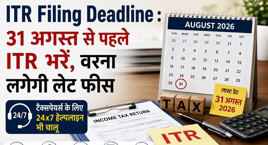 31 अगस्त ITR फाइलिंग की आखिरी तारीख