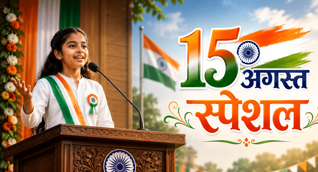 15 अगस्त पर स्वतंत्रता दिवस भाषण