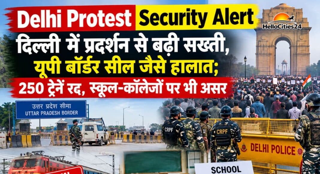 दिल्ली में प्रदर्शन